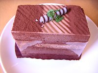 チョコバナナのチョコケーキ