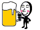 ビール飲むアニメ