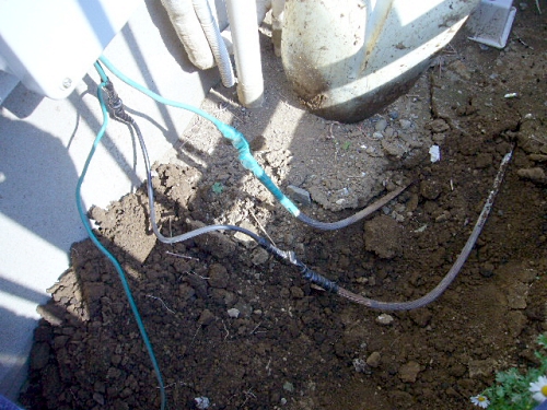 アース埋め直し