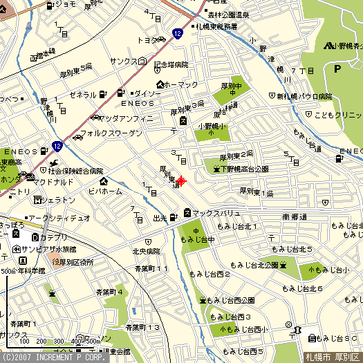 お店までの地図