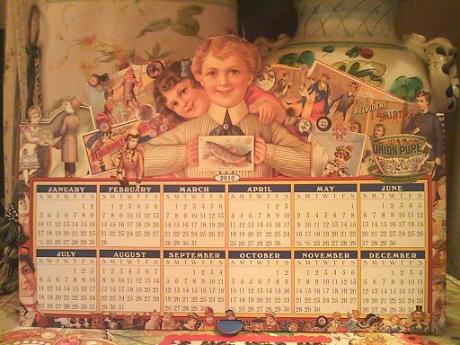 シンシアハーツ　ヴィクトリアーナカレンダー2010の付録の卓上カレンダー