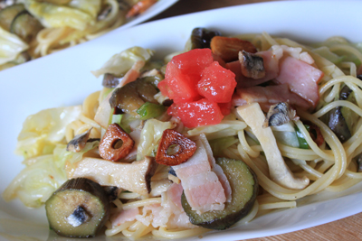 自家製アンチョビのパスタ