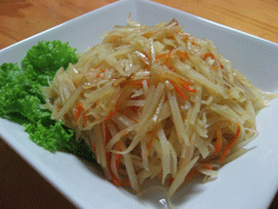 じゃがいものウェイパー炒め