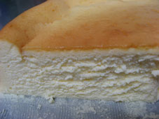 チーズケーキ断面