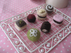 羊毛フェルトチョコレート