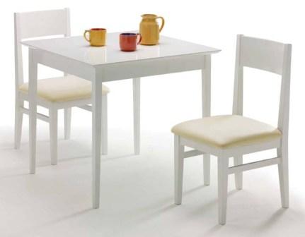 ダイニングテーブル＆チェア　鏡面仕上げ　ホワイト