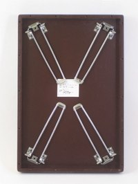 マーブル　ダークブラウン折りたたみ収納時