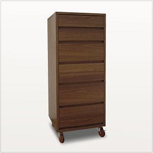 キャスター付きチェスト幅44×奥行40.2×高さ　50％109