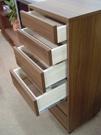 キャスター付きチェスト引き出し2