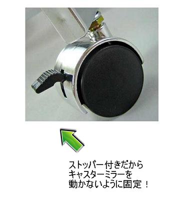 フレームなしキャスターミラーのコロ