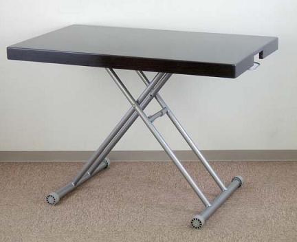 27-816　リフティングテーブル　ダークブラウン　画像中