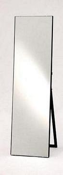 フレームのないワイドスタンフドミラー　ブラック（画像小）