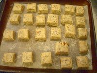 紅茶とクルミの厚焼きビスケット、これから焼くところ