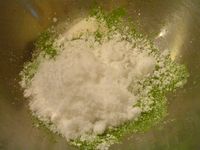 豆乳で作る抹茶ババロア１