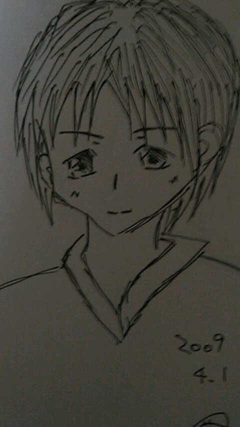 ペンだけで書いた（５分