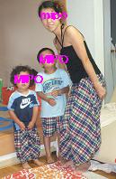 サルエルパンツ着画