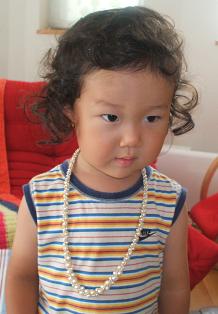 パールネックレス着画Piro