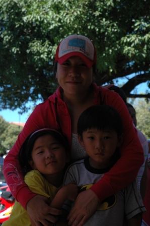 たくましいお母さん