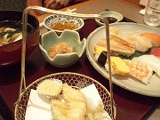 にぎりすし天ぷら定食