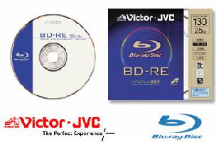 ブルーレイディスク　くり返し録画　Victor　BV-RE130A