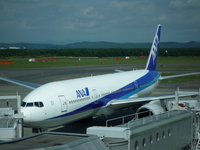 千歳空港に到着♪ANA