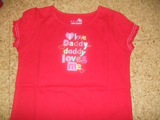 Tシャツ　i love daddy!