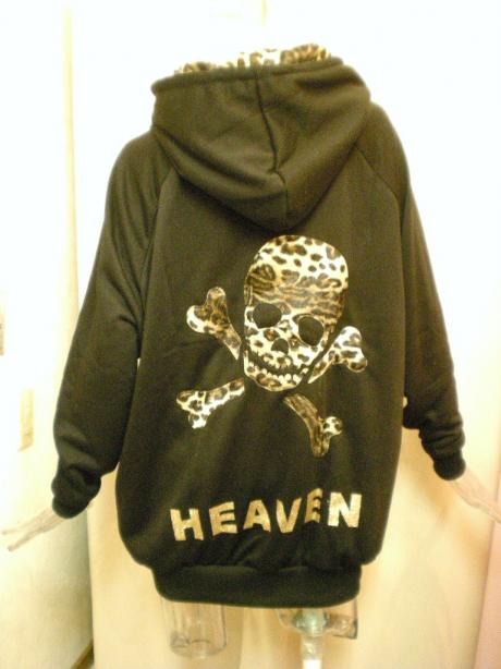 スカル柄BIGパーカ