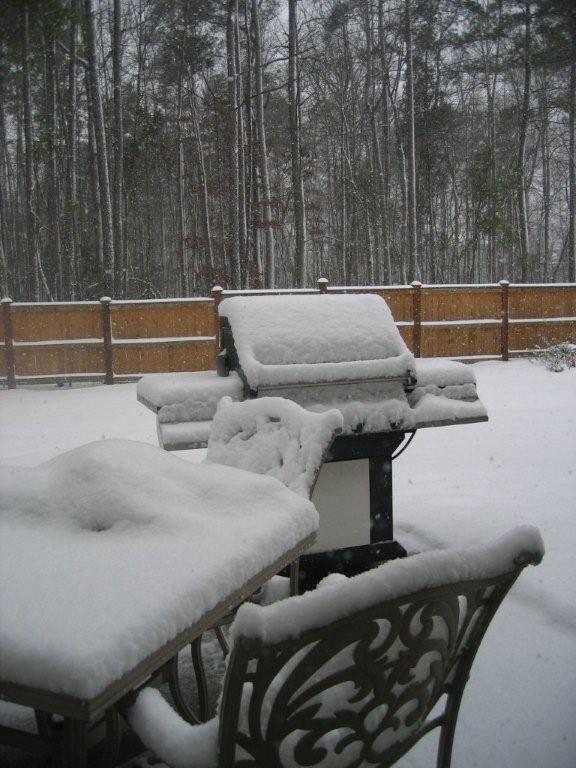 南部の雪・証拠写真。