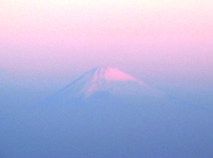 三原山　山頂口にて　富士山が見える～♪