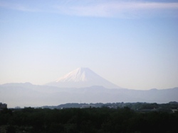 富士山がよく見えました。