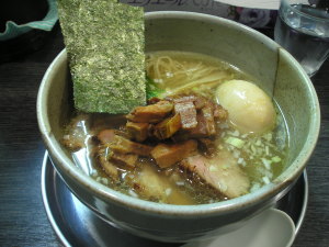 チャーシュー麺（細麺）塩＋味玉