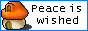Peace is wished