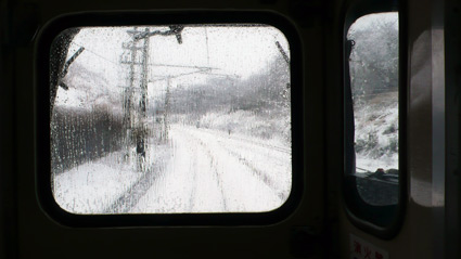 雪の車窓