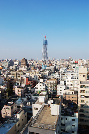 第二スカイツリー東京タワー全景