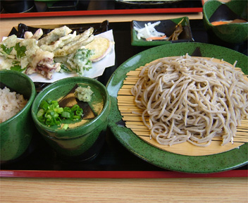 ざるそば定食