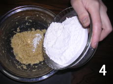 小麦粉を混合