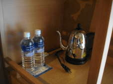 庭のホテル湯沸し