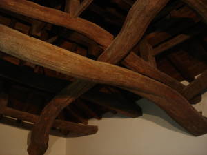彦根城の梁