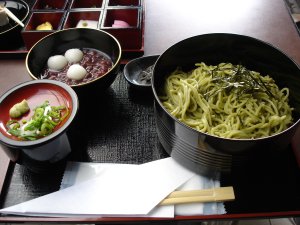 七條甘春堂・茶そばセット