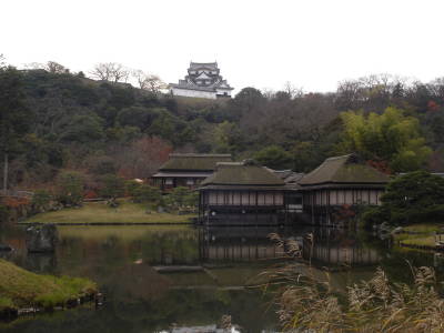 玄宮園から彦根城