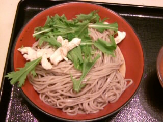 富士そば市ヶ谷店の冷やしトマトつけそば2