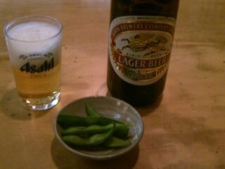 柳原２丁目・やなぎ家でビール