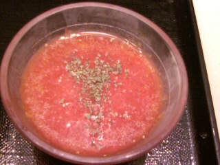 富士そば市ヶ谷店の冷やしトマトつけそば3