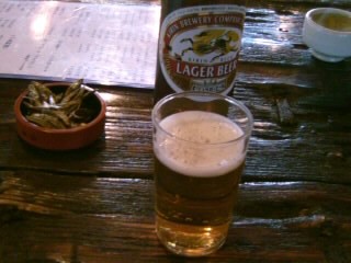 南総庵@千倉でビール