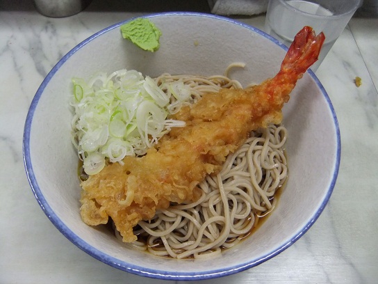 大和屋＠中延のえび天そば（冷し）