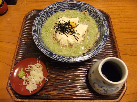 池の端藪蕎麦の湯葉の冷がけそば１