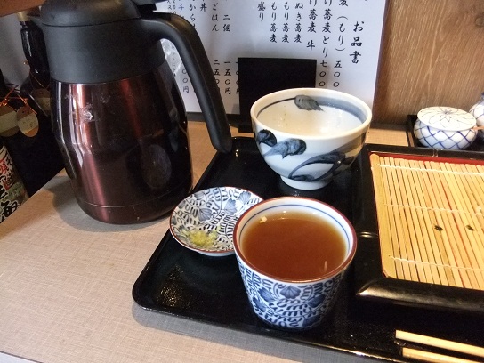 蕎麦しん＠稲荷町のそば湯