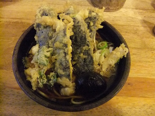 とんがらし@水道橋のなす天そば1