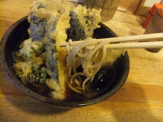 とんがらし@水道橋のなす天そば2