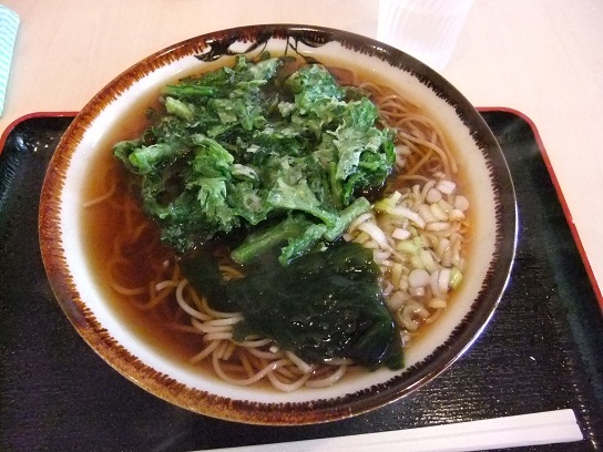 竹の塚６丁目・竹そばの春菊天そば１